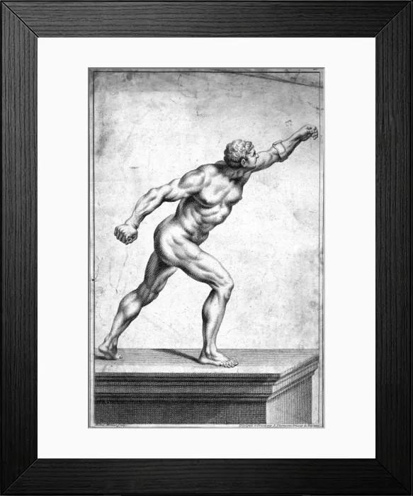 Framed Print : Le Gladiateur, c1717 Framed Print : Le Gladiateur, c1717