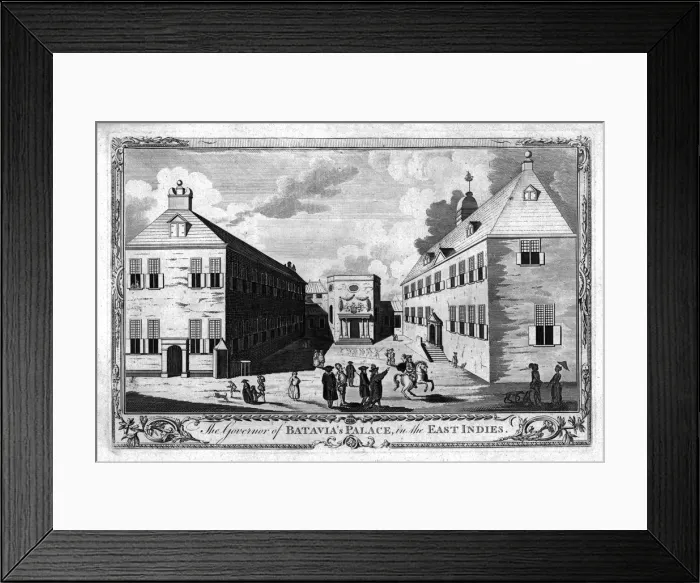 Framed Print : The Governor of Batavias Palace, in the East Indies. c1750 Framed Print : The Governor of Batavias Palace, in the East Indies. c1750