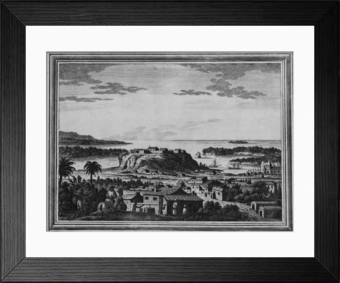 Framed Print : A View of the Haven of Acapulco, c1768 Framed Print : A View of the Haven of Acapulco, c1768