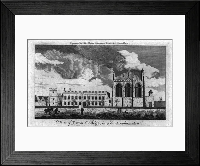 Framed Print : View of Eaton-College, in Buckinghamshire, c1779 Framed Print : View of Eaton-College, in Buckinghamshire, c1779