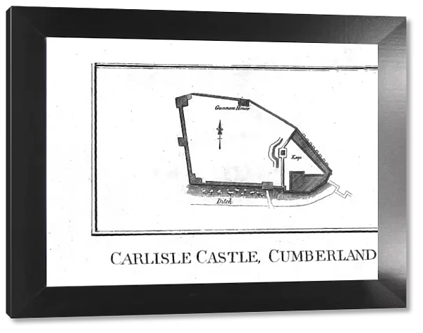 Plan of Carlisle Castle, Cumberland, late 18th century