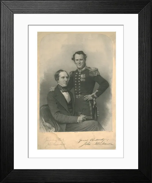 Framed Print : John Vandersuste; John Blackmore, c1855. Artist: James Henry Lynch Framed Print : John Vandersuste; John Blackmore, c1855. Artist: James Henry Lynch