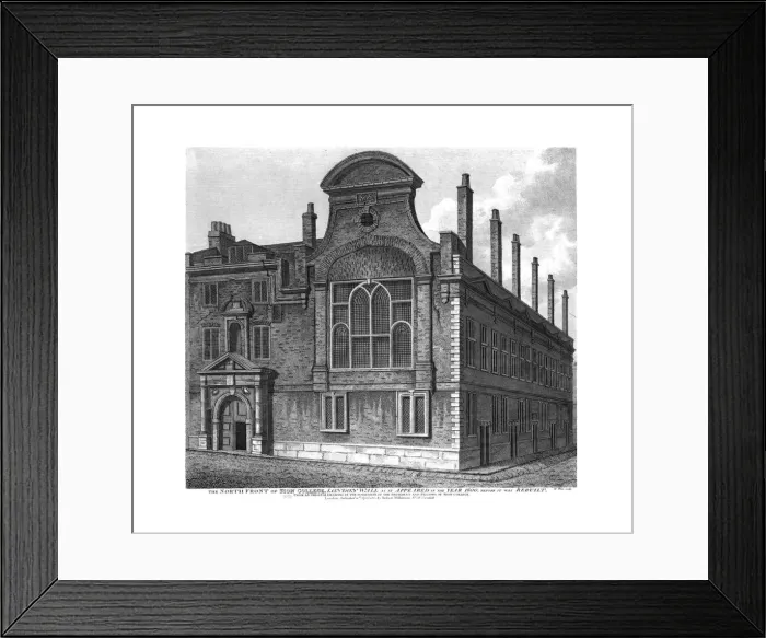 Framed Print : The North Front of Sion College, London Wall, as it appeared in 1800, 1815. Artist Framed Print : The North Front of Sion College, London Wall, as it appeared in 1800, 1815. Artist