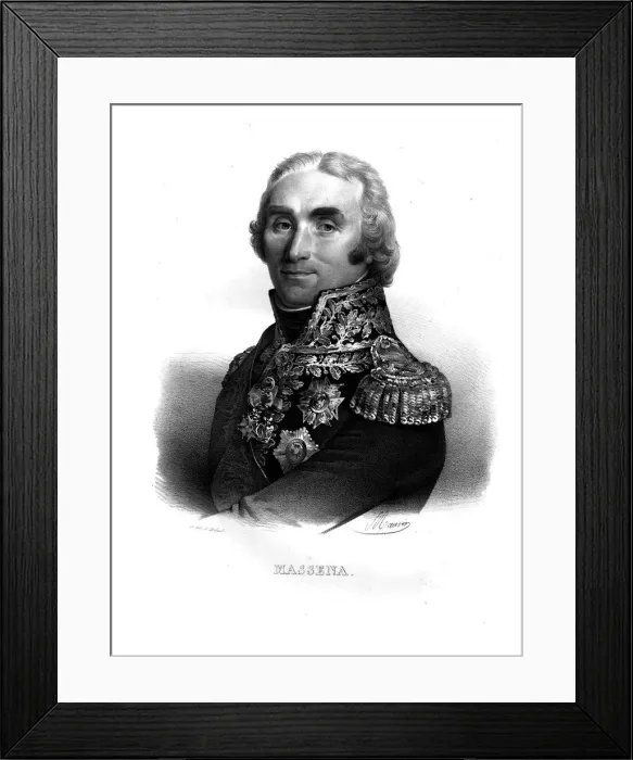 Framed Print : Andre Massena, (c1820). Artist: Maurin Framed Print : Andre Massena, (c1820). Artist: Maurin