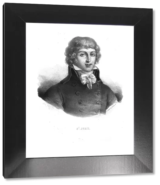 Louis Antoine de Saint-Just, (1824). Artist: Zephirin Felix Jean Marius Belliard