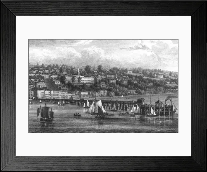 Framed Print : Ryde, Isle of Wight, 1855. Artist: George Brannon Framed Print : Ryde, Isle of Wight, 1855. Artist: George Brannon