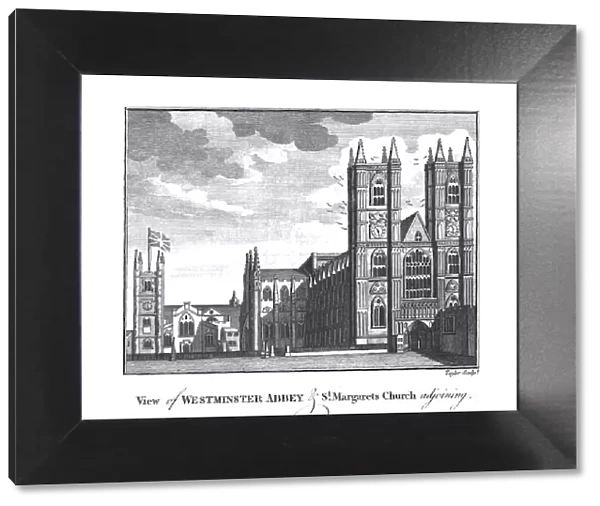 View of Westminster Abbey & St. Margarets Church adjoining. late 18th-early 19th century
