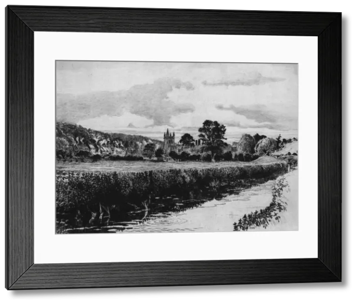 Framed Print : Amersham and the River Misbourne, 1904. Artist: William Monk Framed Print : Amersham and the River Misbourne, 1904. Artist: William Monk