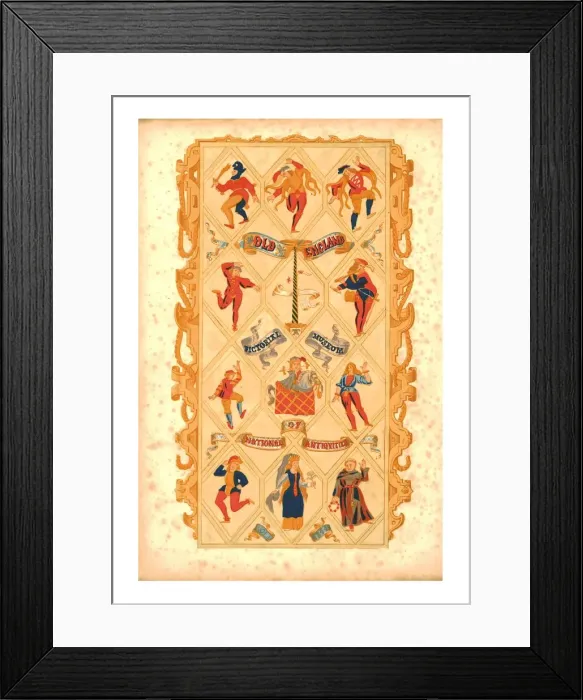 Framed Print : Old England. Pictorial Museum of National Antiquities, 1844 Framed Print : Old England. Pictorial Museum of National Antiquities, 1844
