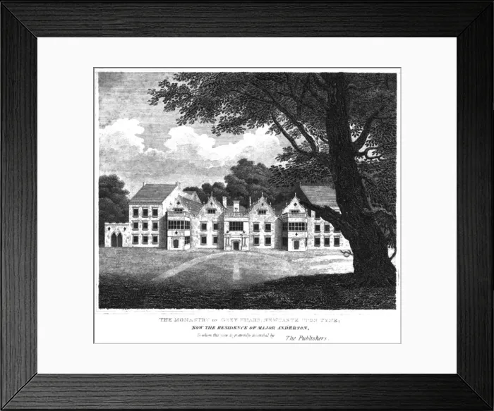 Framed Print : The Monastry of Grey Friars, Newcastle Upon Tyne, c1860. Artist: Thomas Dick Framed Print : The Monastry of Grey Friars, Newcastle Upon Tyne, c1860. Artist: Thomas Dick