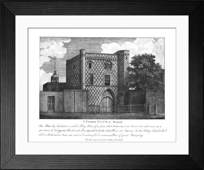Framed Print : A Curious Gate at Stepney, 1791 Framed Print : A Curious Gate at Stepney, 1791