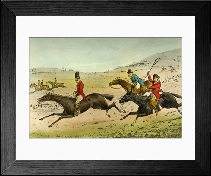 Framed Print : Swell and the Surrey. The Hounds in Full Cry, 1838. Artist: Henry Thomas Alken Framed Print : Swell and the Surrey. The Hounds in Full Cry, 1838. Artist: Henry Thomas Alken