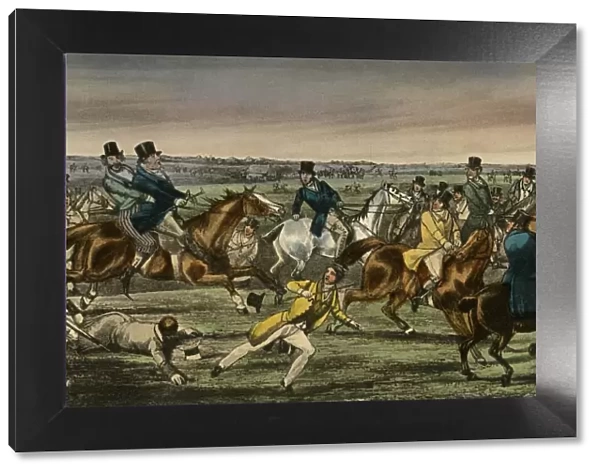 Mr. Jorrocks makes his Entree into the Newmarket Betting-ring, 1838. Artist