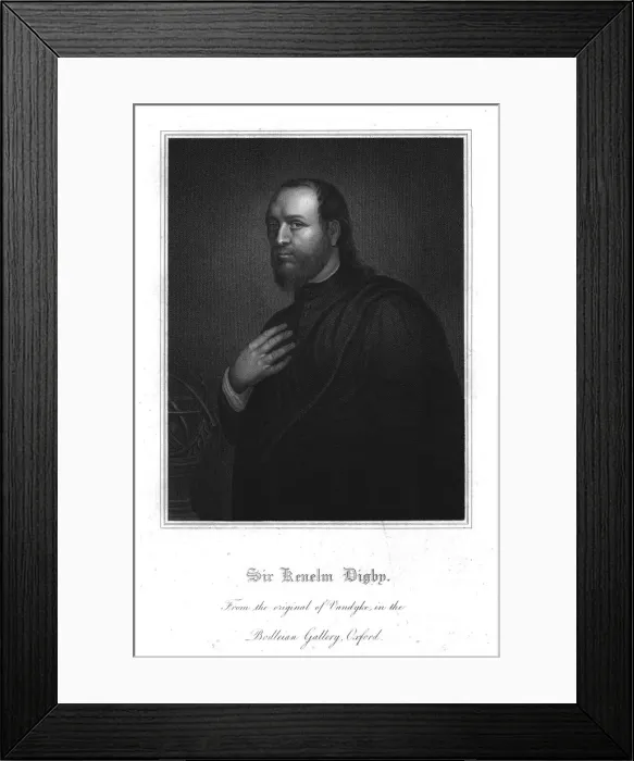 Framed Print : Sir Kenelm Digby, (c1815-1820). Artist: Robert Cooper Framed Print : Sir Kenelm Digby, (c1815-1820). Artist: Robert Cooper