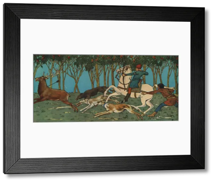 Framed Print : Norman Hunting, (1931). Artist: Charles Henry Bourne Quennell Framed Print : Norman Hunting, (1931). Artist: Charles Henry Bourne Quennell