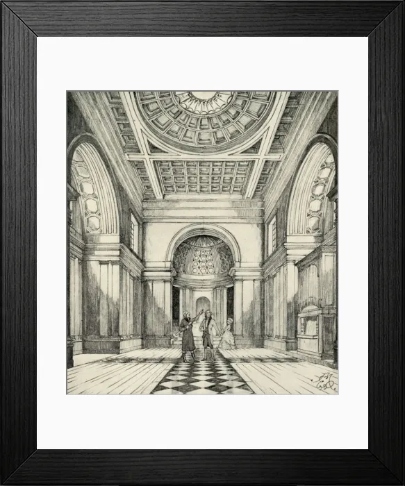 Framed Print : Interior of Ayot St. Lawrence Church, Hertfordshire, (1938) Framed Print : Interior of Ayot St. Lawrence Church, Hertfordshire, (1938)
