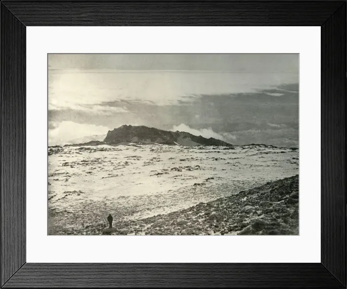 Framed Print : The Old Crater of Erebus, with an Older Crater in the Background, c1908, (1909) Framed Print : The Old Crater of Erebus, with an Older Crater in the Background, c1908, (1909)