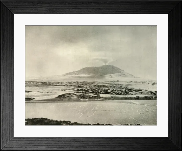 Framed Print : Mount Erebus in Eruption on June 14, 1908, (1909) Framed Print : Mount Erebus in Eruption on June 14, 1908, (1909)