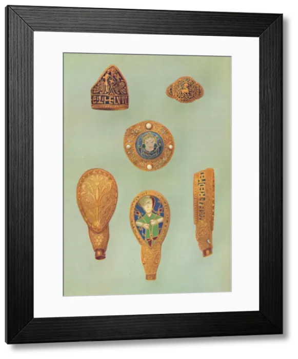 Framed Print : Gold Jewellery, Mainly of the Ninth Century, (1935) Framed Print : Gold Jewellery, Mainly of the Ninth Century, (1935)