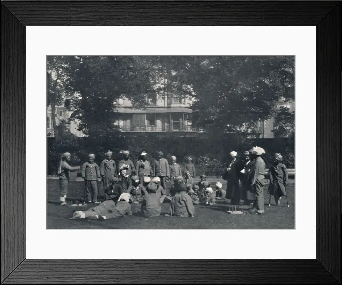 Framed Print : Convalescent Indian Soldiers Playing Quoits on the Eastern Lawns, c1915, (1939) Framed Print : Convalescent Indian Soldiers Playing Quoits on the Eastern Lawns, c1915, (1939)