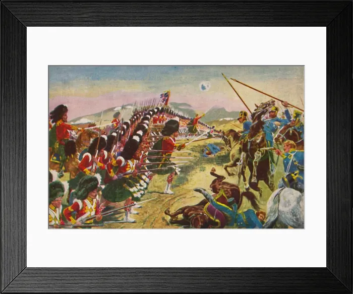 Framed Print : The Argyll & Sutherland Highlanders. The Thin Red Line at Balaclava, 1854, (1939) Framed Print : The Argyll & Sutherland Highlanders. The Thin Red Line at Balaclava, 1854, (1939)
