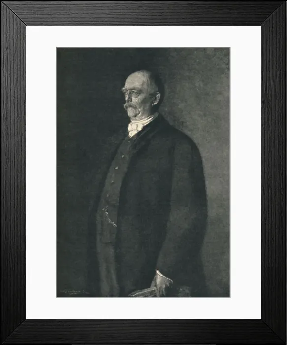 Framed Print : Otto Von Bismarck, 1884, (1886). Artist: Hünemann Framed Print : Otto Von Bismarck, 1884, (1886). Artist: Hünemann