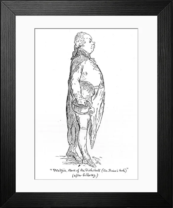 Framed Print : Weltje, Clerk of the Dishclouts (the Princes Cook), late 18th century, (1939) Framed Print : Weltje, Clerk of the Dishclouts (the Princes Cook), late 18th century, (1939)