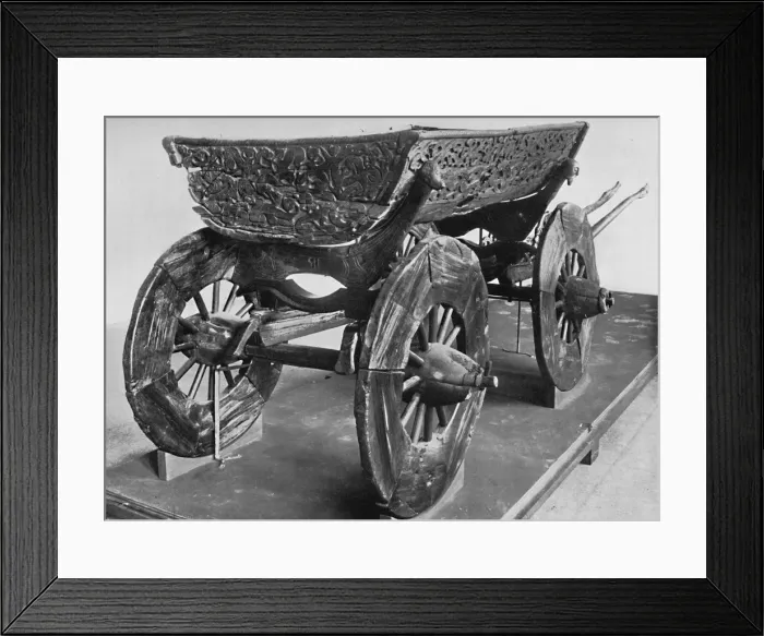 Framed Print : Wagon from the Oseberg ship, 1935 Framed Print : Wagon from the Oseberg ship, 1935