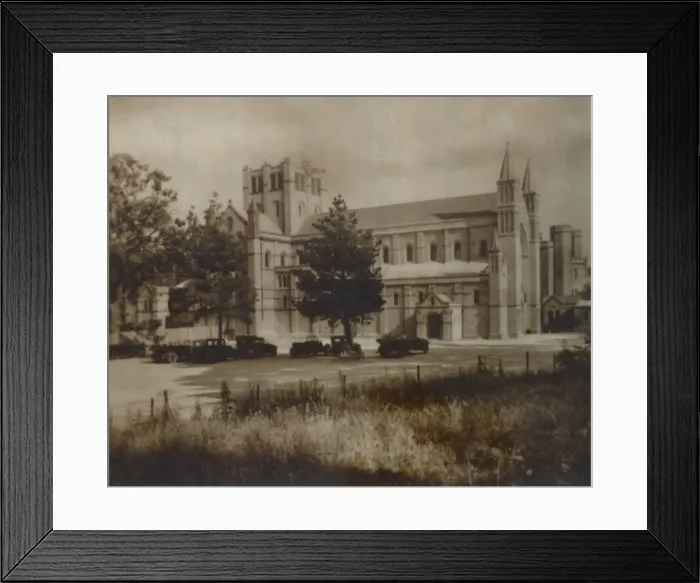 Framed Print : Buckfast Abbey Church, (North View), late 19th-early 20th century Framed Print : Buckfast Abbey Church, (North View), late 19th-early 20th century