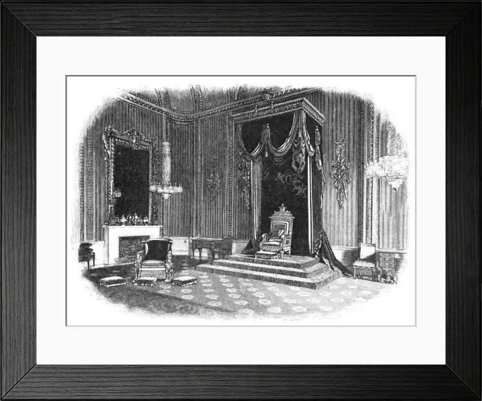 Framed Print : Buckingham Palace: The Throne-Room, 1886 Framed Print : Buckingham Palace: The Throne-Room, 1886