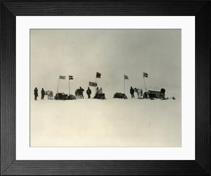 Framed Print : The Start from the Ice-Edge South of Hut Point, c1908, (1909) Framed Print : The Start from the Ice-Edge South of Hut Point, c1908, (1909)