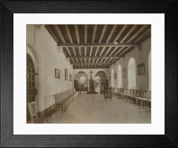 Framed Print : Chapter Room, Buckfast Abbey, late 19th-early 20th century Framed Print : Chapter Room, Buckfast Abbey, late 19th-early 20th century