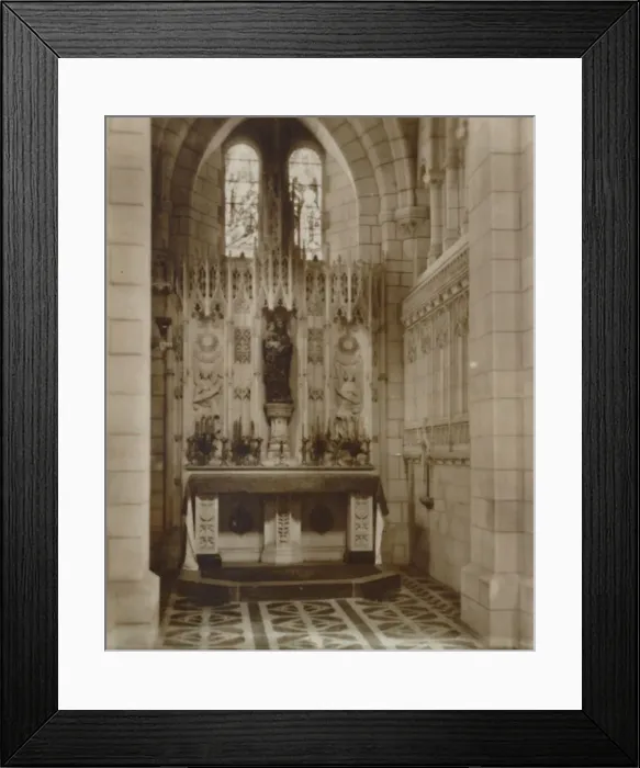 Framed Print : Lady Chapel, Buckfast Abbey, late 19th-early 20th century Framed Print : Lady Chapel, Buckfast Abbey, late 19th-early 20th century
