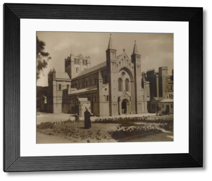 Framed Print : Buckfast Abbey Church, (N. W), late 19th-early 20th century Framed Print : Buckfast Abbey Church, (N. W), late 19th-early 20th century