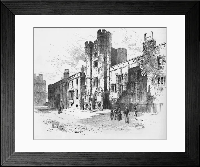 Framed Print : St. Jamess Palace, 1886 Framed Print : St. Jamess Palace, 1886