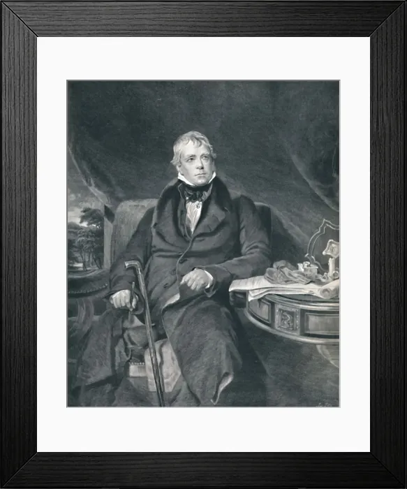 Framed Print : Sir Walter Scott, c1821, (1896). Artist: John Horsburgh Framed Print : Sir Walter Scott, c1821, (1896). Artist: John Horsburgh