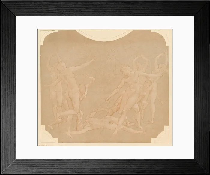 Framed Print : Study, 1896. Artist: PJA Bawdry Framed Print : Study, 1896. Artist: PJA Bawdry