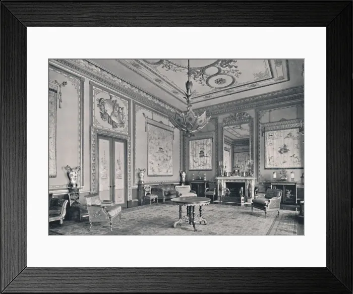 Framed Print : The Centre Room, Buckingham Palace, North-West Corner, 1939
