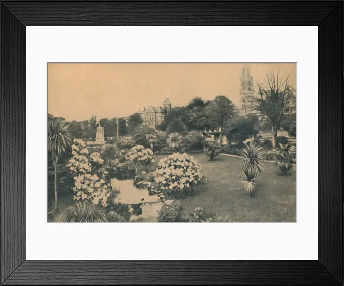 Framed Print : Upper Pleasure Gardens in Rhododendron Time, 1929 Framed Print : Upper Pleasure Gardens in Rhododendron Time, 1929