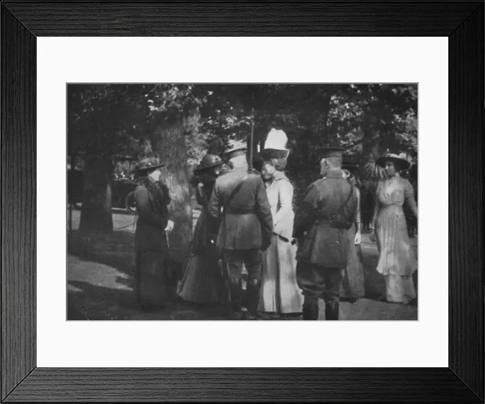 Framed Print : H. M. Queen Mary after the Investiture of the 25th August 1915, (1939) Framed Print : H. M. Queen Mary after the Investiture of the 25th August 1915, (1939)