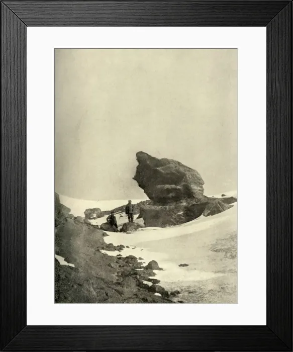 Framed Print : A Great Kenyte Boulder Close To The Winter Quarters, c1908, (1909) Framed Print : A Great Kenyte Boulder Close To The Winter Quarters, c1908, (1909)