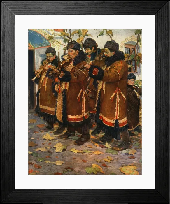Framed Print : Musicians from Hroznova Lhota: clarinet, violin and double bass. (1861-1940), 1948 Framed Print : Musicians from Hroznova Lhota: clarinet, violin and double bass. (1861-1940), 1948
