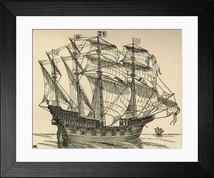 Framed Print : The Ark Royal, (1931). Artist: Charles Henry Bourne Quennell Framed Print : The Ark Royal, (1931). Artist: Charles Henry Bourne Quennell