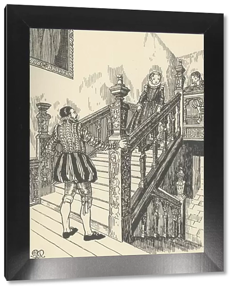16th-Century Staircase, (1931). Artist: Charles Henry Bourne Quennell