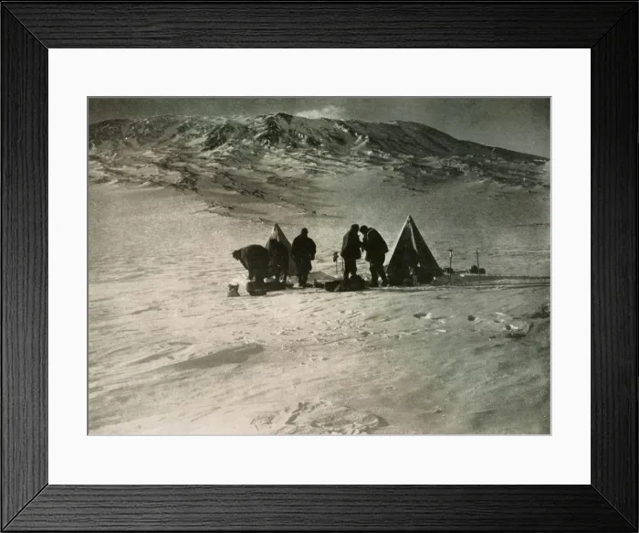 Framed Print : The Camp 7000 Feet Up Mount Erebus, 1908, (1909) Framed Print : The Camp 7000 Feet Up Mount Erebus, 1908, (1909)