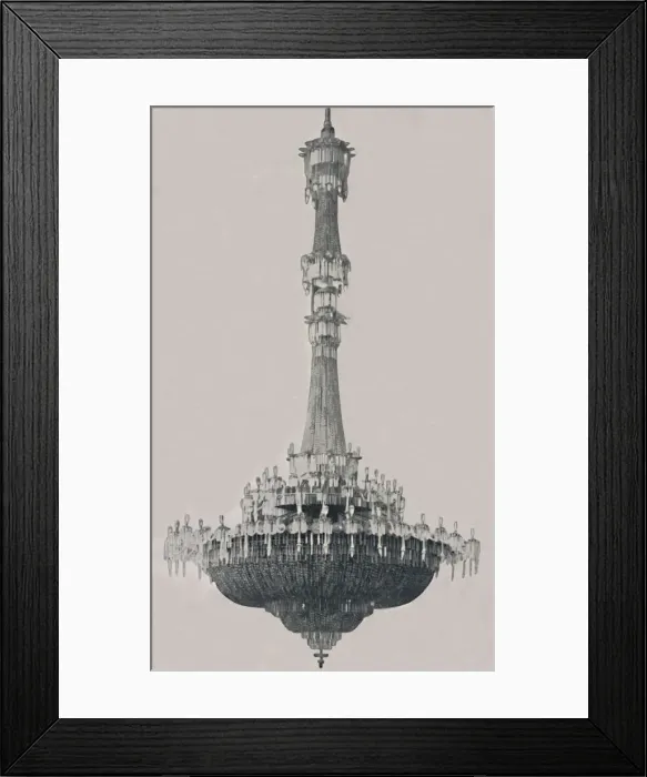 Framed Print : The Dome Chandelier, 1939 Framed Print : The Dome Chandelier, 1939