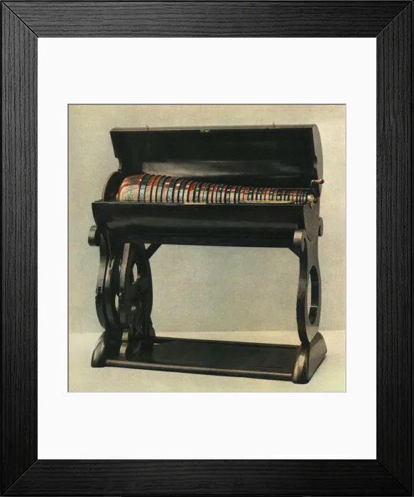 Framed Print : Czech glass harmonica from the first half of the nineteenth century, 1948 Framed Print : Czech glass harmonica from the first half of the nineteenth century, 1948