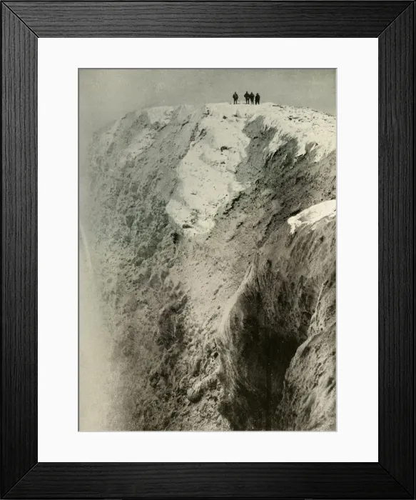 Framed Print : The Crater of Erebus, 900 Feet Deep and Half A Mile Wide, 1908, (1909) Framed Print : The Crater of Erebus, 900 Feet Deep and Half A Mile Wide, 1908, (1909)