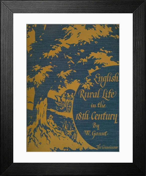 Framed Print : English Rural Life in the 18th Century, front cover, 1925 Framed Print : English Rural Life in the 18th Century, front cover, 1925