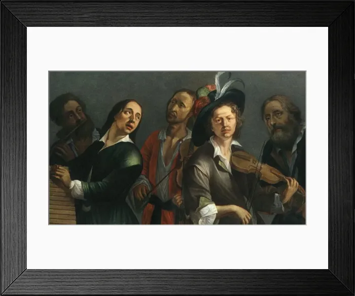 Framed Print : Transverse flute, xylophone, viola and violin; unknown Czech painter of the second Framed Print : Transverse flute, xylophone, viola and violin; unknown Czech painter of the second